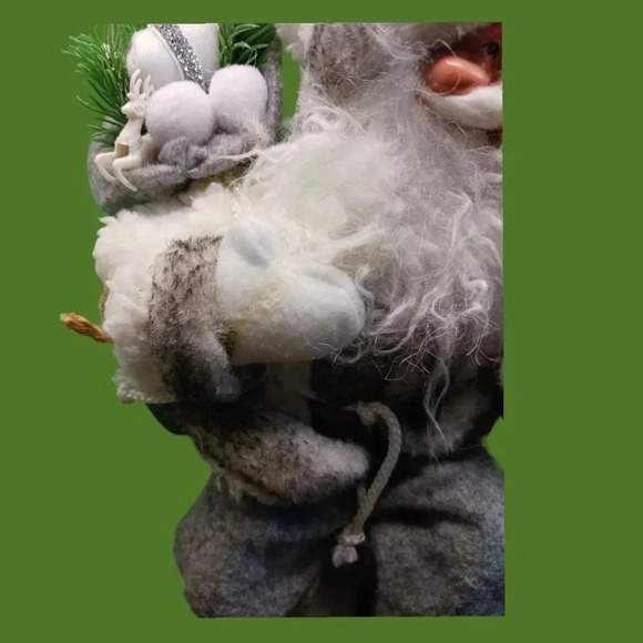 Arctic holiday  santa sitter silver & white color - Picture 10 of 10